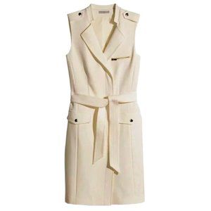 H&M Womens White Button Down Dress